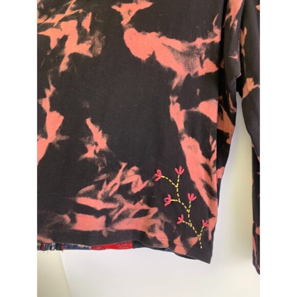 Rising International Full Zip Hoodie Lightweight Cotton Floral Embroidered XXL - Picture 9 of 14